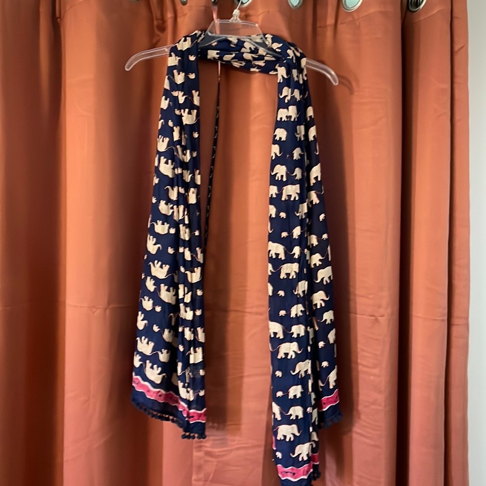 Elephant Lovers!  Beautiful scarf.   Can be used as as scarf or shawl.